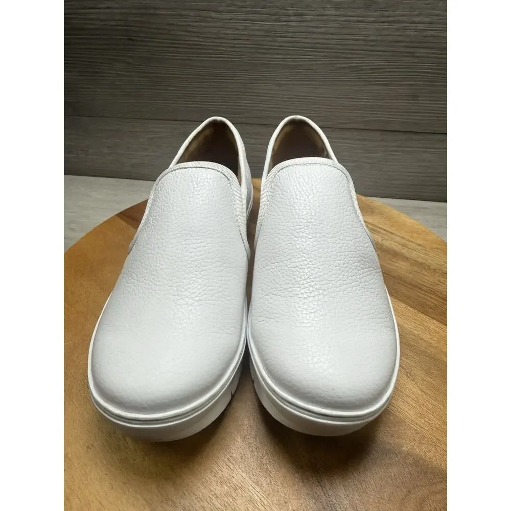 Nurse Mates Adela Slip-On Shoes, White, Women's 6.5 W